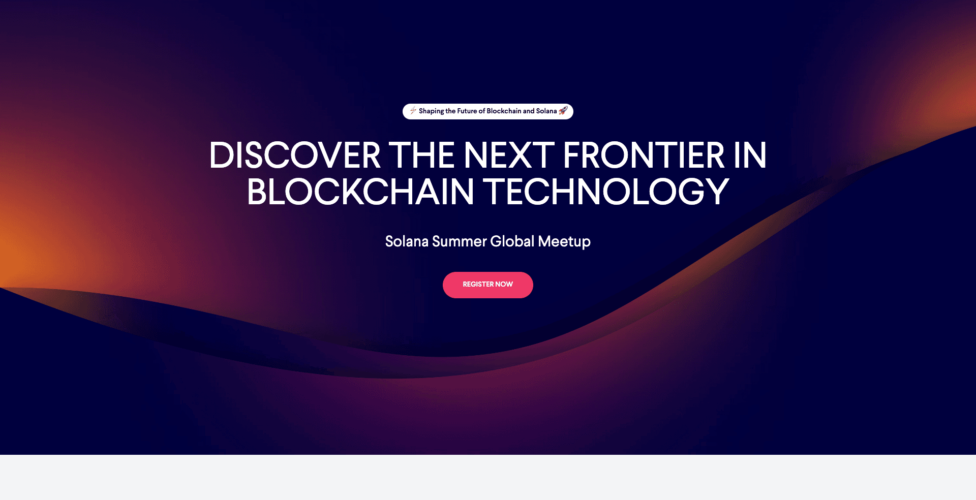 Chain 2055 — Registration site for the Solana Summer Global Meetup on blockchain