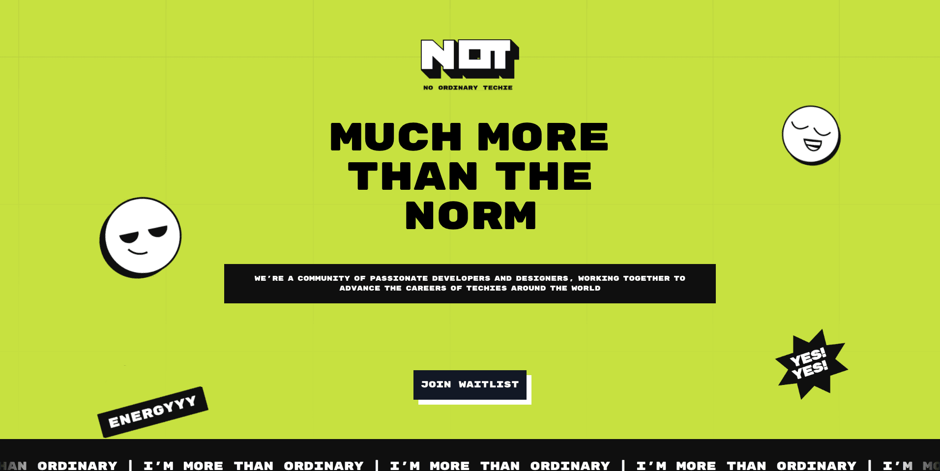 No Ordinary Techie — Community platform for techies to connect, learn, and grow