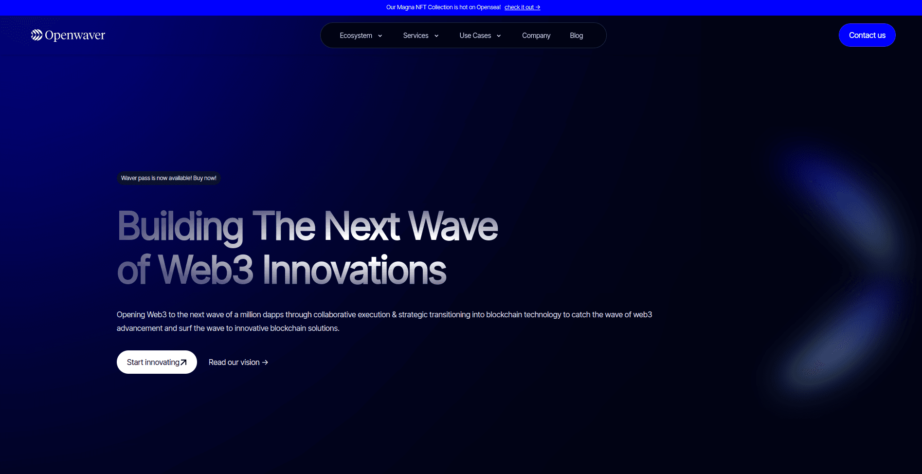 Openwaver — Web3 studio building blockchain solutions and dApp infrastructure